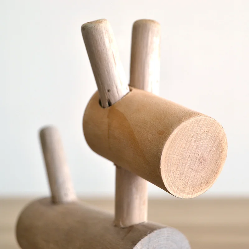 Деревянный щенок календарь европейская мебель креативные деревянные игрушки собаки ремесла деревянное домашнее украшение