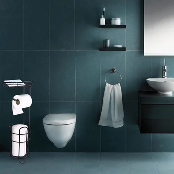 

1Pc Toilet Paper Shelf Roll Paper Holder Creative Clutter Holder Sundries Rack for Kitchen Bathroom Bedroom Toilet