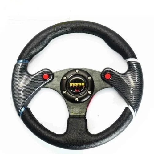 

Subaru Impreza WRX Black PVC 6-Hole Universal 32cm leather steering wheel