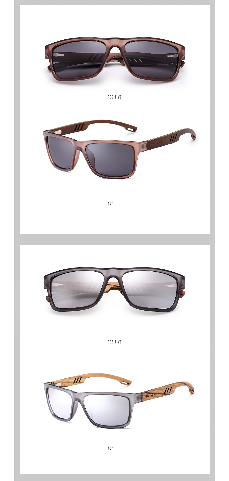 HU деревянные брендовые дизайнерские солнечные очки из дерева зебрано для мужчин модные спортивные цветные градиентные солнцезащитные очки для вождения рыбалки зеркальные линзы GRS8016