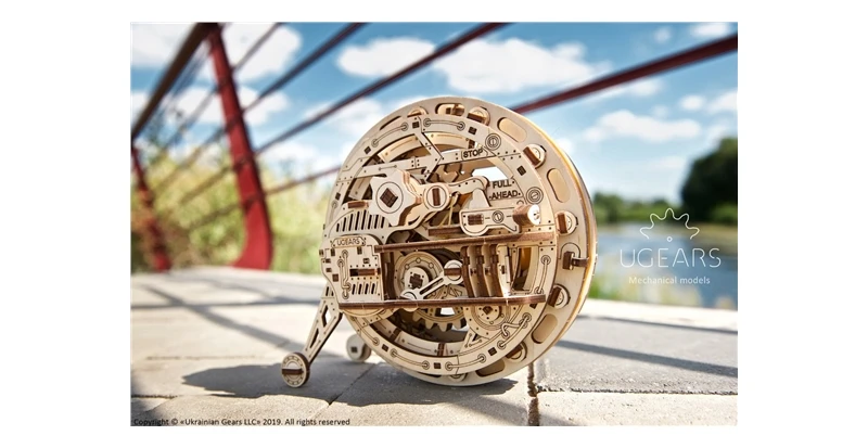 Конструктор 3D-пазл Ugears- Моноколесо