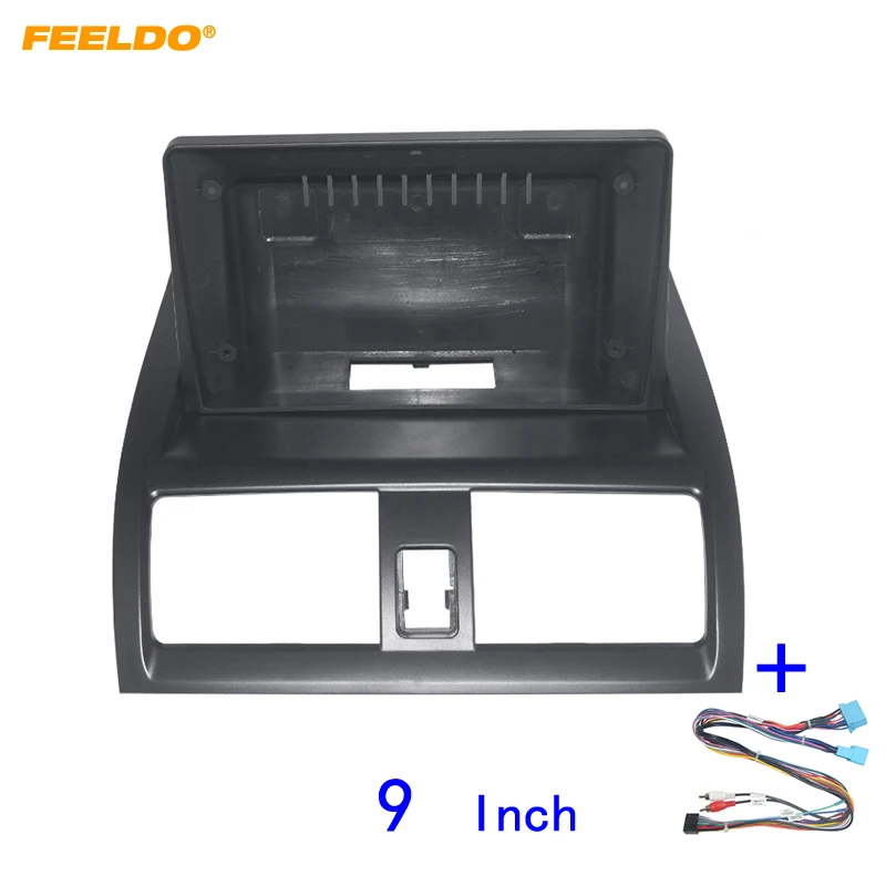 

Автомобильная аудиосистема FEELDO 2DIN, рамка-адаптер с жгутом питания для Honda Accord 7-го поколения. Рамка для большой панели 9"