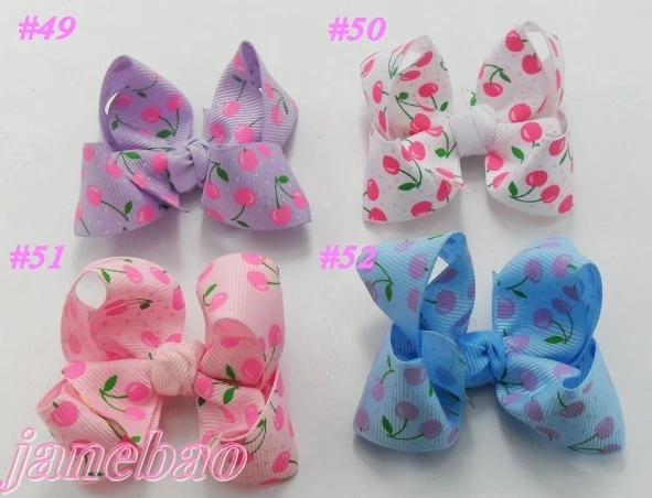 30 шт. смешанных цветов 3 ''модный бутик волос банты для малышей неоновые банты для волос заколки для волос для девочек