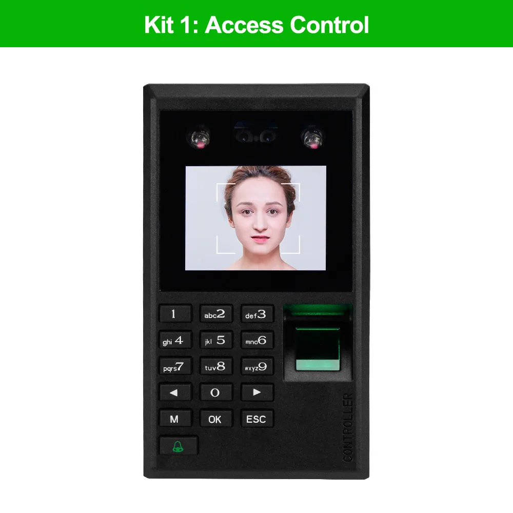 X102-S Keypad ONLY Лицевая панель дверного замка для отпечатка пальца система контроля доступа к двери биометрический контроль доступа блок питания+ электромагнитный замок электромагнитного удара - Цвет: X102-S Keypad ONLY