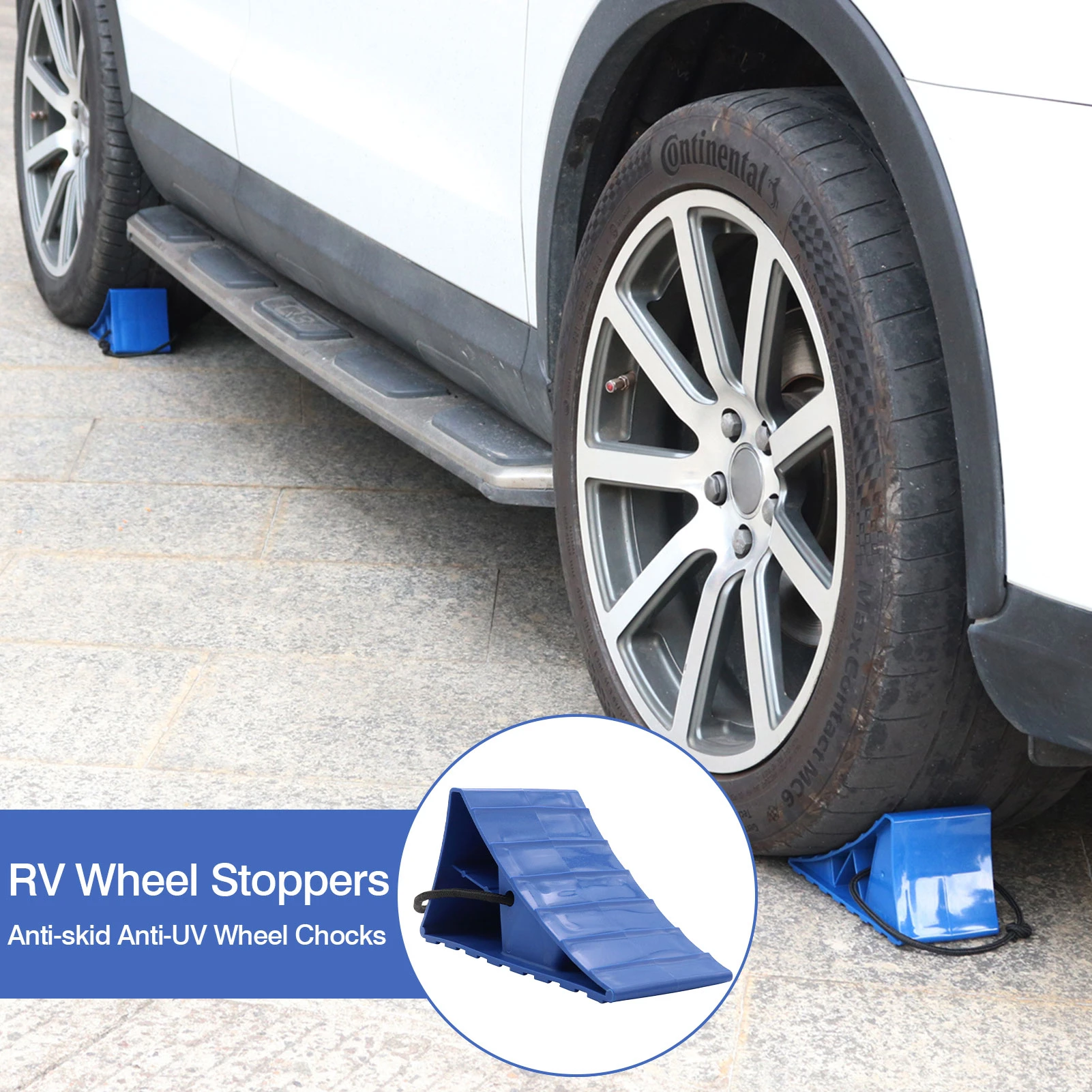 Rvホイールキャップ 1ペア 滑り止め 車のバックストップタイヤ 駐車場用ブロック 保護用ガスケット 滑り止め装置 Rvホイール ホイールラグ Aliexpress