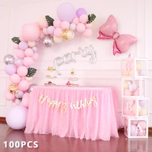 100Pcs geburtstag ballons 10inch 2,2g Latex Helium ballon Verdickung Perle party ballon Party Ball kid kind spielzeug hochzeit ballon(China)