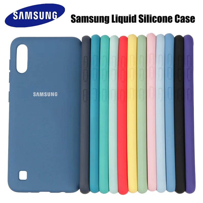 Samsung Galaxy A10 A20 A30 Liquid Silicone Case Soft Protection Back TPU Cover For A01 A20S A10S A02S A20E |