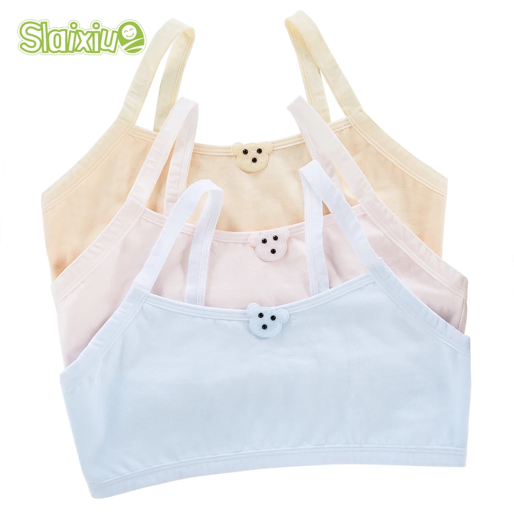 Cotton Baby Girls Solid Color Girls Underwear For Sport Wireless Small