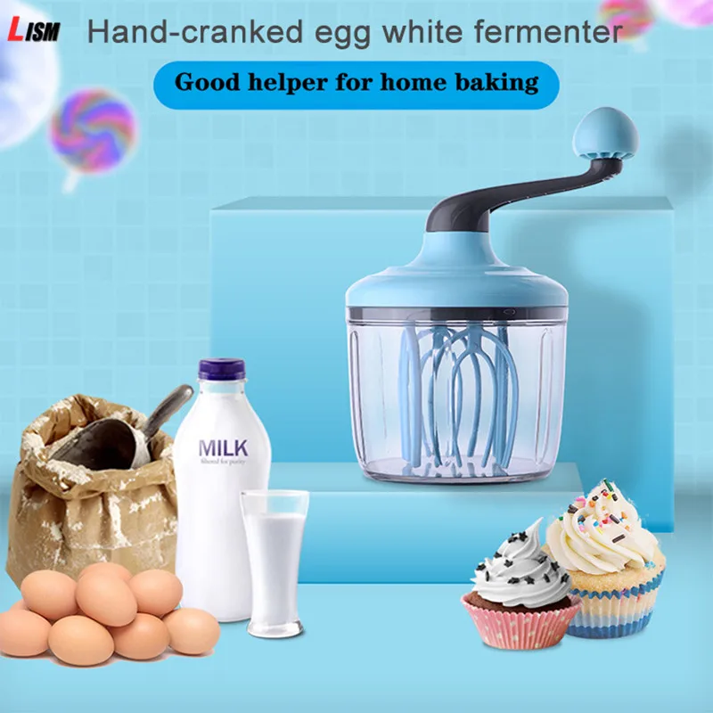 Hand cranked Cream Whisk Egg Beater Baking Tools Egg Beater Whisk Hand