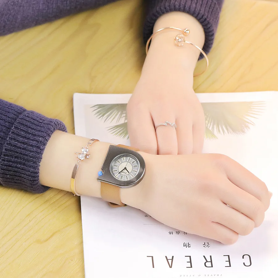 

2019 Luxury Leather Women Waterproof Watches Ladies Watch Female Quartz Wristwatch lrregular shape Relogio Feminino Reloj Mujer