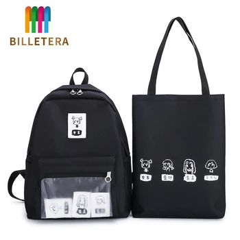 

BILLETERA 2020 Large Capacity Canvas Backpack Campus Couple Student School Bags Pack Bags For Mens Women Travel Camping