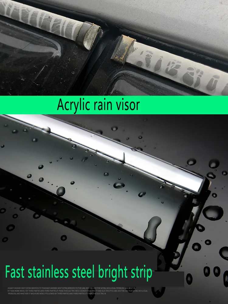 for Ford Focus  window visor car rain shield deflectors awning trim cover exterior car-styling accessories parts 2012 -2019