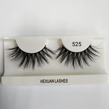 

HEXUAN 5dminklashes long length 25mm false eyelashes for makeup all real mink long fur natural wispies lashes