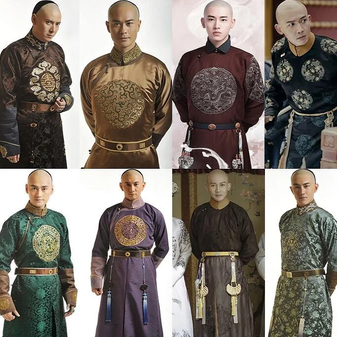 

Manchu Qing Dynasty men ancient China clothes emperor's brother COSTUME Prince ancient clothes Baylor's Lord's ancient Robe