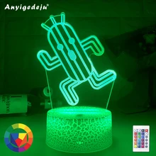 

Final Fantasy Cactuar Night Light Led Touch Sensor Color Changing Nightlight for Kids Bedroom Decor Lamp Unique Gift for Gamers