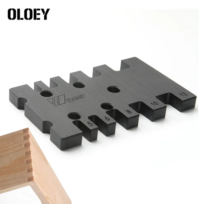 Inch/mm Woodworking Tenon Mortise Milling Gauge Angle Miter Gauge