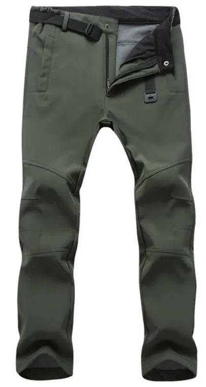 Мужские зимние брюки размера плюс, водонепроницаемые флисовые уличные брюки, спортивные походные брюки для рыбалки, лыжные флисовые брюки более размера d