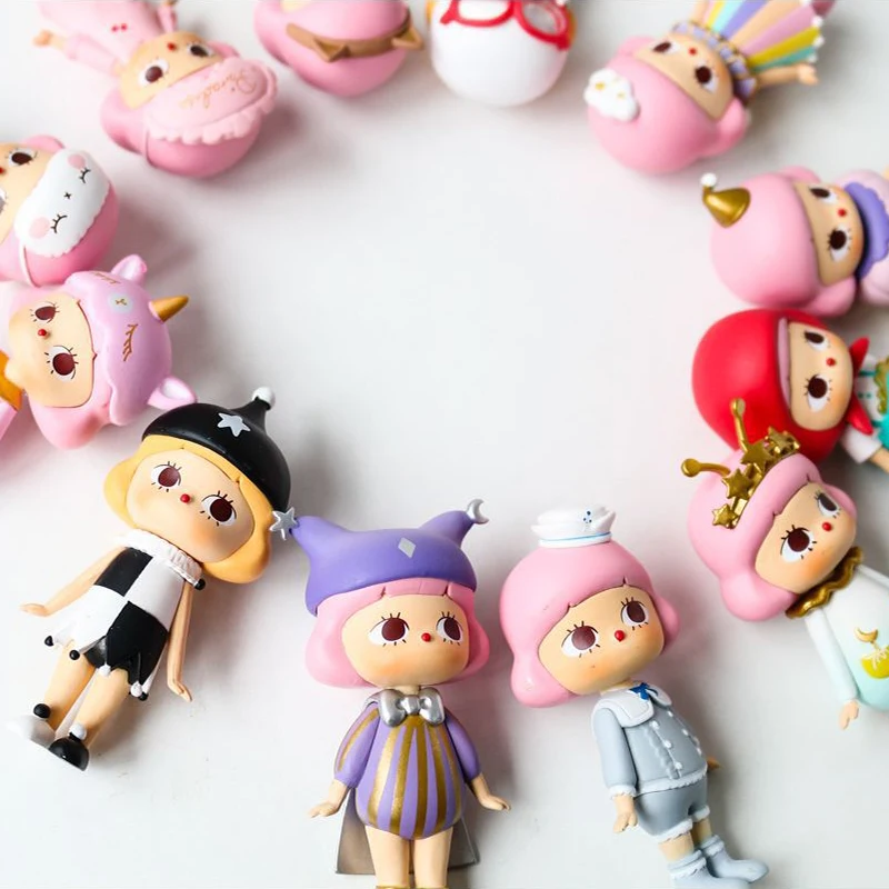 12 styles Blind-Box Mystery Unknown Box Random Doll Action Cute girl Child toy Mobile phone case decoration New Home decoration