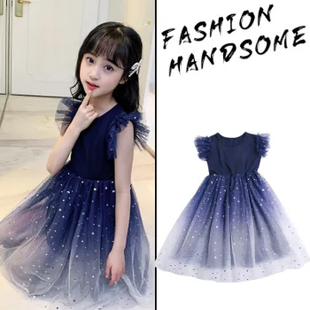 

Summer 2020 starry pettiskirt girl summer princess dress girls dress princess dress girl girls clothes kids dress girl dress