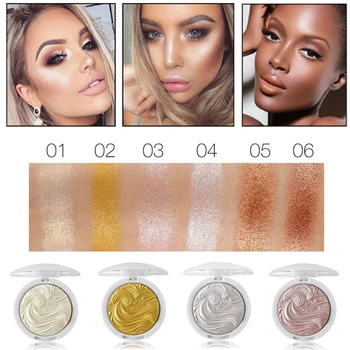 

Glow Kit Highlighter Brighten Makeup Shimmer Powder Palette Base Long Lasting Face Contour Golden Bronzer Concealer New