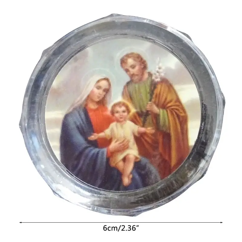 10 Pcs Plastic Storage Box for Round Beads Catholic Rosary Cross Religious Necklace Jewelry Bracelets