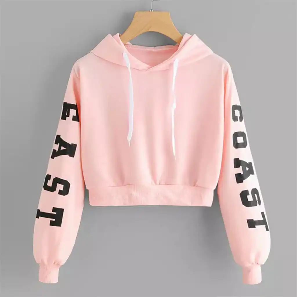 plain crop top hoodie