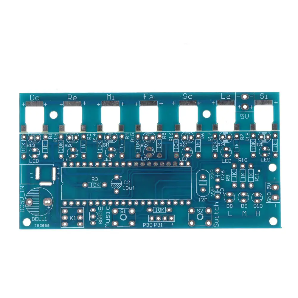DC4.5-5.5V DIY Лазерная арфа набор струн DIY Набор клавиатуры электронные части 7 струн электронный набор DIY технология фортепиано Музыкальная шкатулка