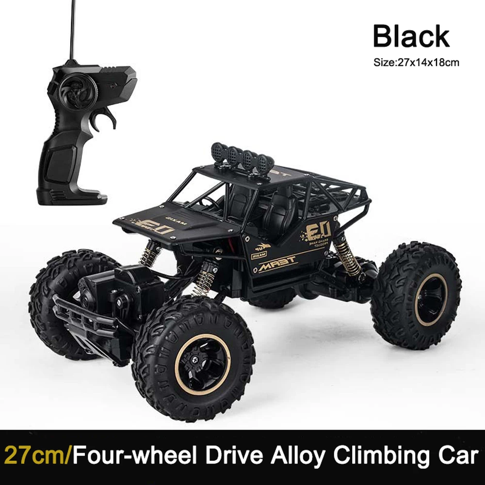 1:16 Big Alloy Climbing RC Car Mountain Bigfoot Off-road Four-wheel Drive Remote Control Car Rock Climbing Children's Car Toy