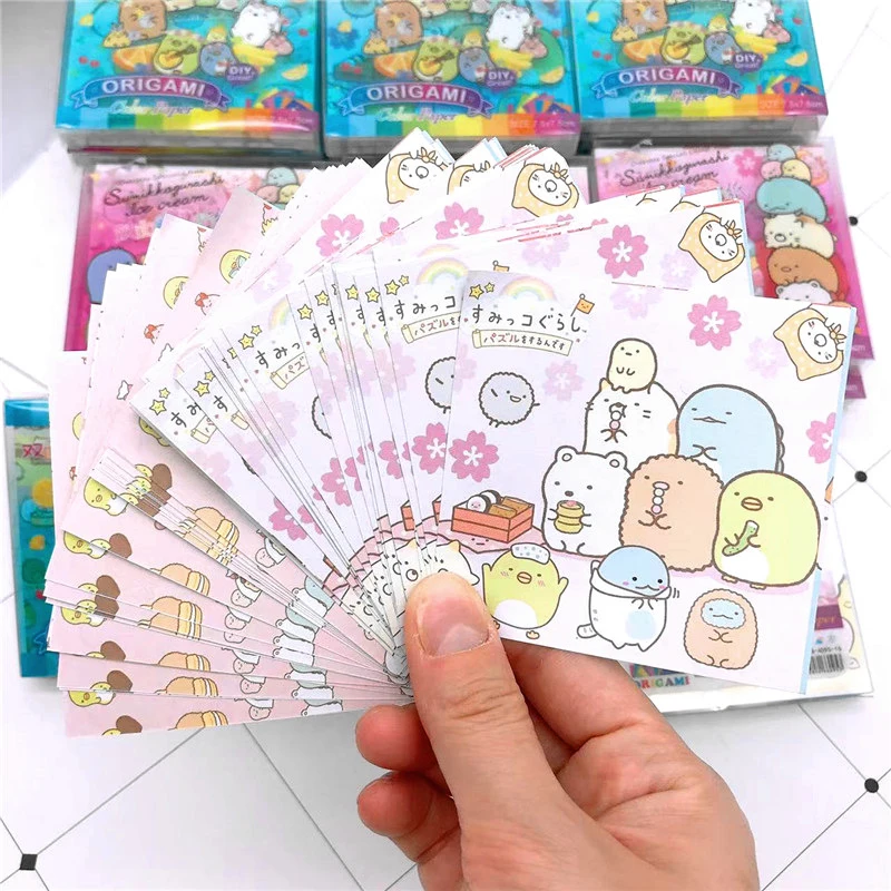 Квадратная бумага для оригами SUMIKKO GURASHI двусторонняя Складная с узором