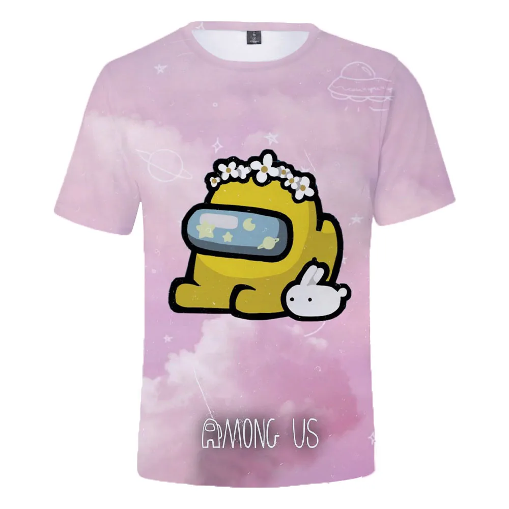 Футболка детская Among Us с 3D принтом для мальчиков и девочек 2021 | Мужская одежда