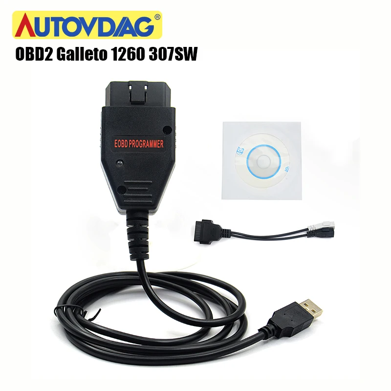 Galleto 1260 OBD2 Obdii ECU чип тюнинговый Инструмент OBD 2 EOBD 307SW автомобильный диагностический ECU флэш-инструмент 16 контактный интерфейс с несколькими языками