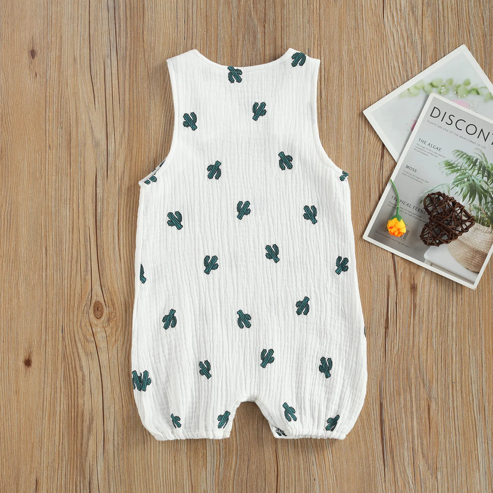 -01-20 lioraitiin 0-24M Newborn Baby Boys Girls Fashion Sleeveless Print Romper Stylish Loose Casual Spring Summer Romper