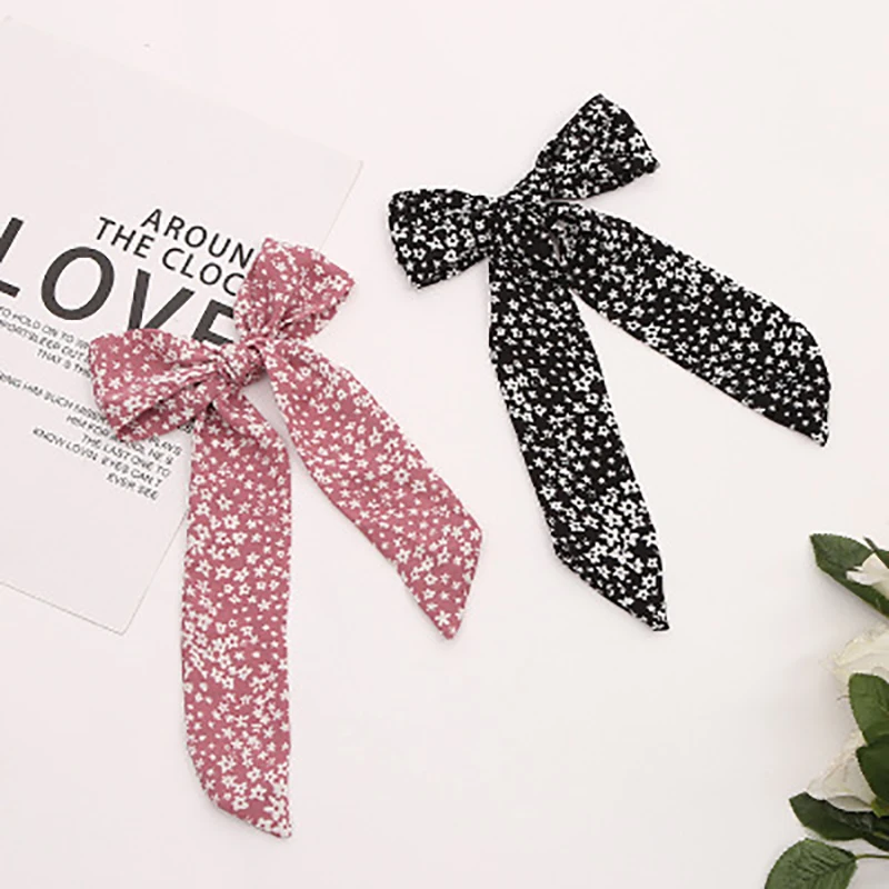 

Korean Style Fashion Multifunctional Streamers Wild Small Floral Bow Hairband Creative Jewelry Headwear