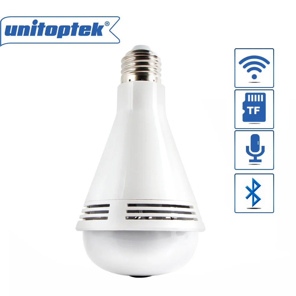 960P HD Bluetooth музыкальный динамик лампа Беспроводная IP камера 360 панорамный wifi