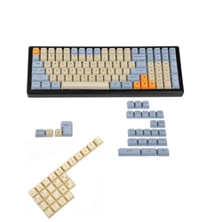 Laser gravado reino unido italiano espanha alemão iso oem perfil grosso pbt keycap para mx teclado mecânico ymd96 kbd75 104 87 61