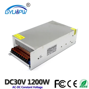 

Switching power supply DC30V 40A 1200w ac to dc converter 220v 110v AC-DC 30V SMPS For led strip display Light cctv 3d printer