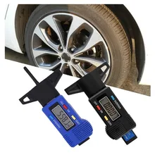 Digital depth gauge caliper tread depth gauge LCD Tyre tread gauge For Car Tire 0-25.4mm Measurer Tool Caliper garden depth gauge flat file kit for general chainsaw file guide trimmer parts depth gauge woodworking sharpening tool kit