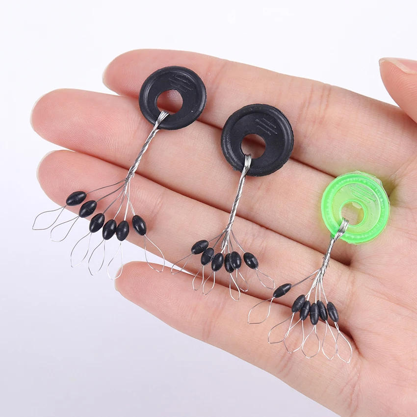 60PCS/10 Group S M L Black Rubber Oval Stopper Float Fishing Bobber Float For Sea Carp Fly Fishing Accessories 60PCS/10 Group S M L Black Rubber Oval Stopper Float Fishing Bobber Float For Sea Carp Fly Fishing Accessories