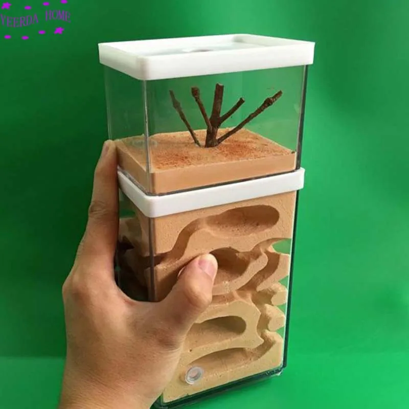 Муравьиная ферма Easy Diy с зоной подачи муравьев замок клетка для питомцев цех по