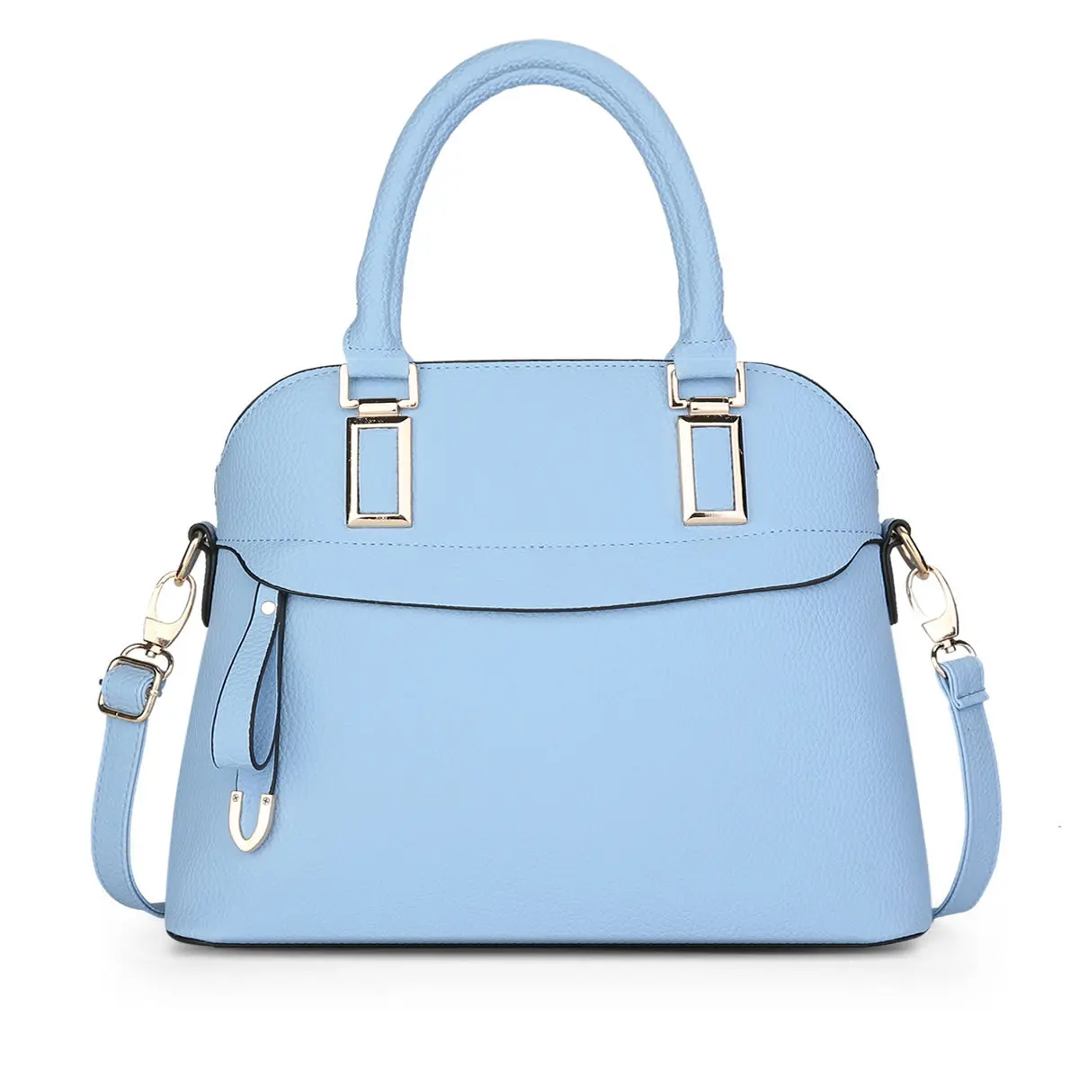

2020 New PU Leather Solid Color Shoulder Handbag Fashion Handbag Shoulder Messenger Bag Simple Shell Bag