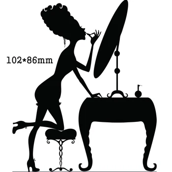 

Metal Cutting Dies Women Makeup 2020 New Cut Die Mold Stencils Decoration Scrapbook Paper Craft Knife Mould Blade Punch Die