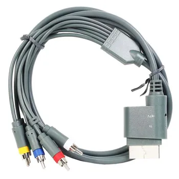 

1.8M 6FT Component HD TV Video and RCA Stereo AV Cable for Xbox 360 Audio Video Cable High Definition Connecting Adapter Lines