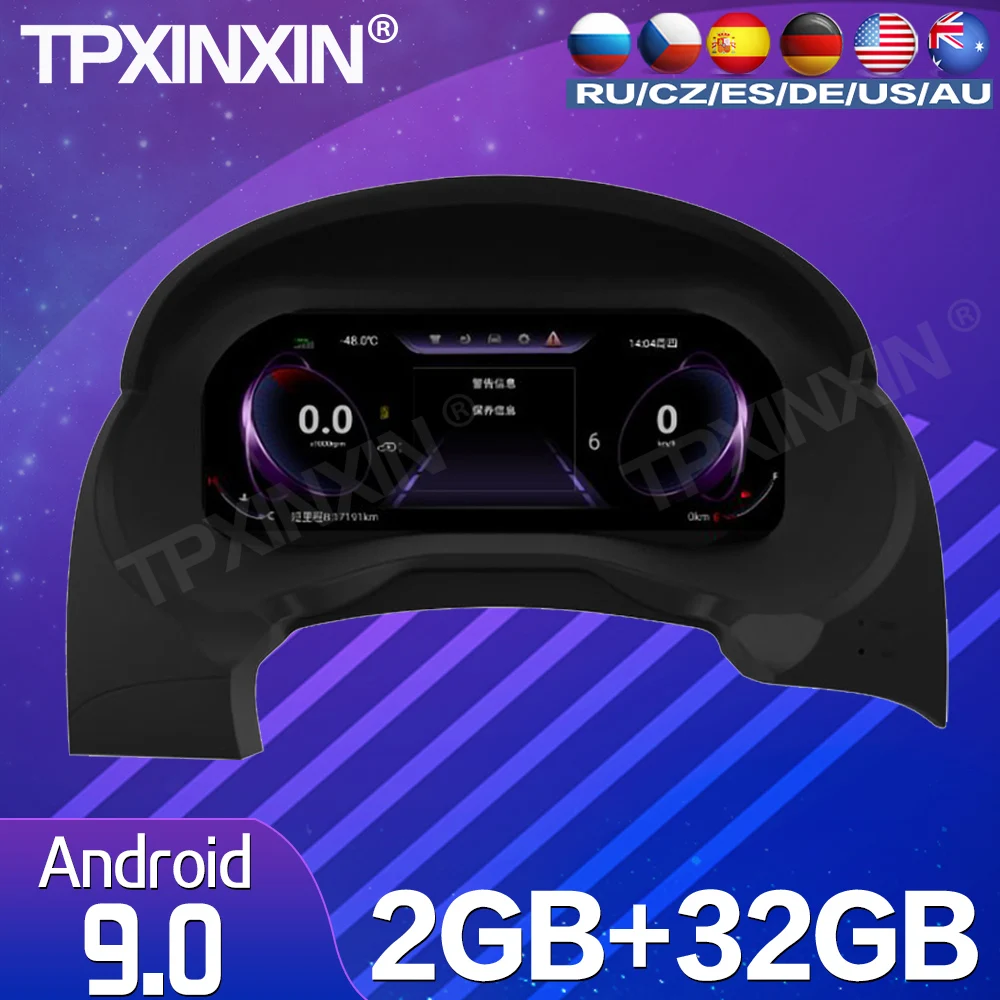 PROD 1005002564183868 32G For Mitsubishi Pajero 2006-2016 Android 9.0
Car Dashboard Panel Virtual Instrument Cluster Digita Multimedia GPS
Navigation