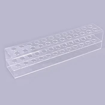 

24 Holes Acrylic Eyelash Tweezer Storage Holder Durable Convenient Tweezers Stand Shelf Holder Eyelashes Extension Makeup Tool