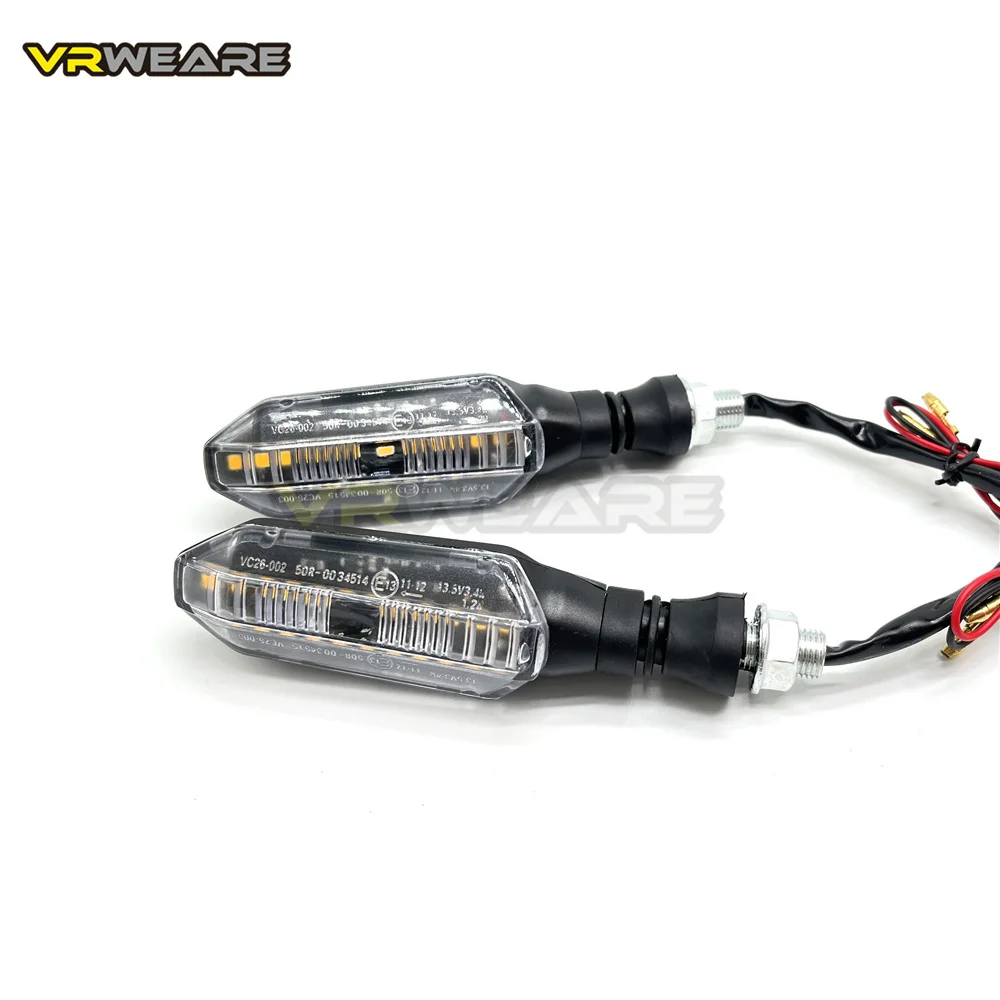 4pcs Motorcycle Turn Signals Lights 12 Leds Water Flowing Indicator Arrow Blinker Lamps For Kawasaki Honda Yamaha Suzuki