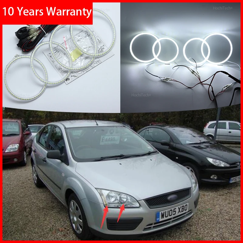 Для Ford Focus II Mk2 2004 2005 2006 2007 2008 отличные Ангельские глазки ультра яркие