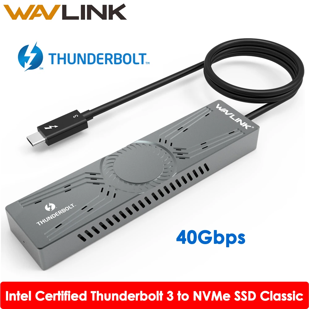 Сертифицированный Intel type-C Thunderbolt 3 для NVMe SSD корпус PCIe M-Key SSD Внешний жесткий диск, совместимый с Windows& MacOS