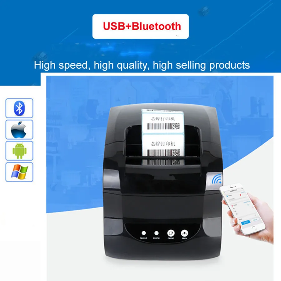 Barcode label printers 100 New quality original High clothing label