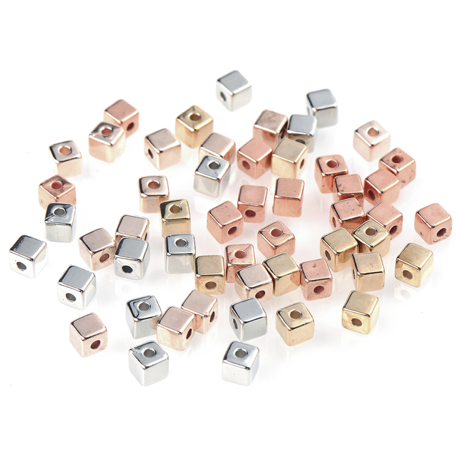 Gold Silver Plated Loose Spacer Beads CCB Star Heart Bead for Jewelry Making DIY Charm Bracelet Necklace Accessories