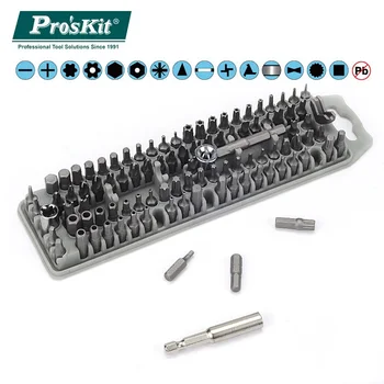 

Pros'Kit 100pcs Assorted Power Bits SD-2310 All in One Set Screwdriver Exchange Bits for DIY Ratchet Tool Steel Bits